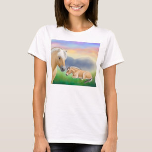 T-shirt Chemise norvégienne de Babydoll de chevaux de