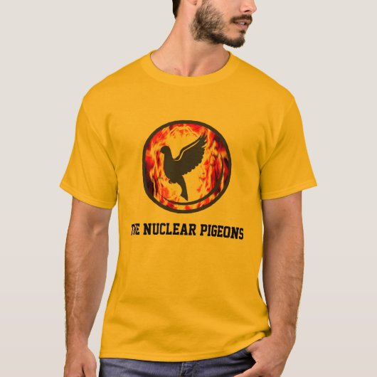 T-shirt Chemise nucléaire d'équipe de pigeons (Devant)