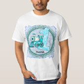 T-shirt Chemise Number 1 Blue Train (Devant)