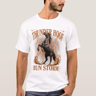 T-shirt Chemise occidentale à sabot de tonnerre pour cheva