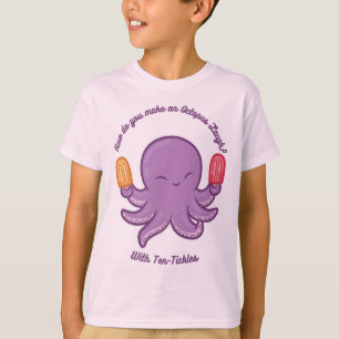 T-shirt Chemise Octopus drôle 10-Tickles Papa Joke Shirt