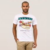 T-shirt Chemise officielle de Weiner d'éraflure et de (Devant entier)