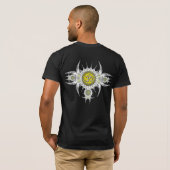 T-shirt Chemise Om argent Sharpozia (Dos entier)