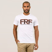 T-shirt Chemise orange d'insigne de FRF (Devant entier)