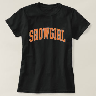 T-shirt Chemise Orange Showgirl Varsity Style