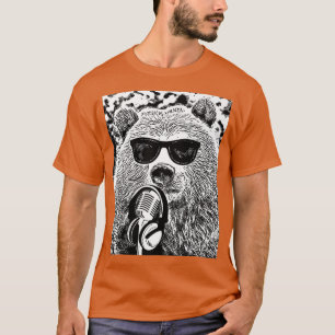 T-shirt Chemise Ours Dj - Chemise Disco - Chemise Lover Mu