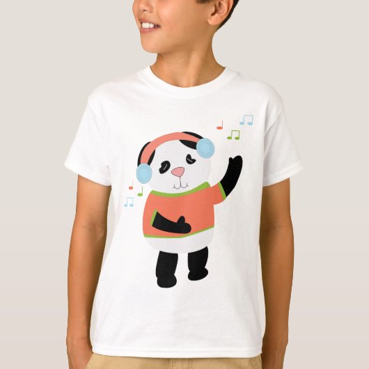 T-shirt Chemise Ours Panda Rocking (Devant)