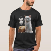 T-shirt Chemise Pain Chat, Drôle Mème Chat Tee (Devant)