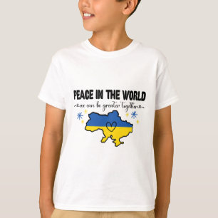 T-shirt Chemise Paix Dans Le Monde Je Suis Avec L'Ukraine