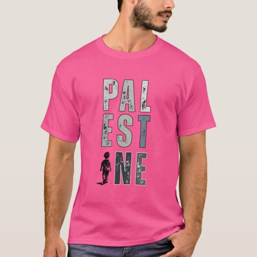 T-shirt Chemise PALESTINE - Chemise de protestation Code P (Devant)