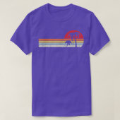 T-shirt Chemise Palm Tree Style Rétro Plage tropicale TShi (Design devant)