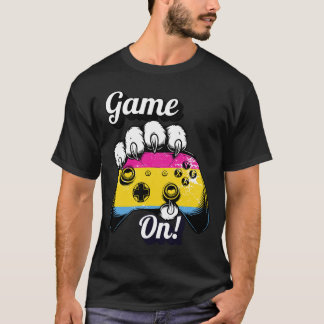 T-shirt Chemise Pan Pride Game On Contrôleur Patte de Tigr