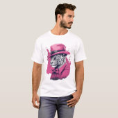 T-shirt Chemise panthère rose (Devant entier)