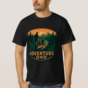 T-shirt Chemise Papa Aventurier – Randonnée extérieure vin