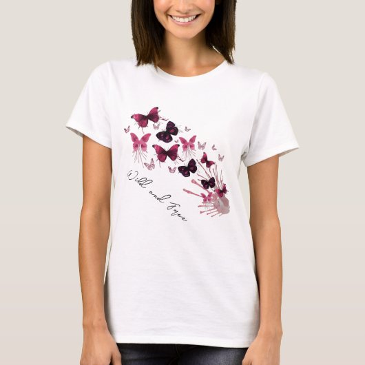 T-shirt Chemise Papillon, Chemises Minimalistes, (Devant)