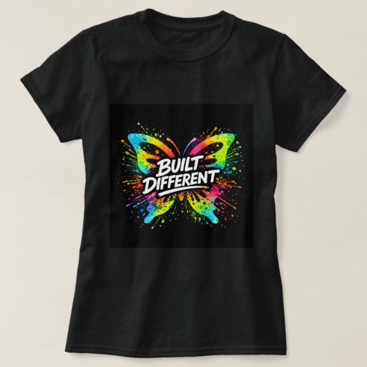 T-shirt Chemise papillon construite différemment 0047699 (Design devant)