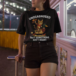 T-shirt Chemise partenaire Cowboy Cat Meowdy - Impression 