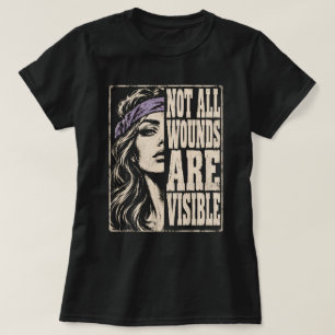 T-shirt Chemise Pas Toutes Les Blessures Sont Visibles, T-