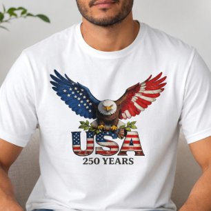 T-shirt Chemise Patriotique 250 Ans USA