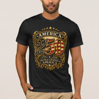 T-shirt Chemise Patriotique 250e Anniversaire USA 1776-202