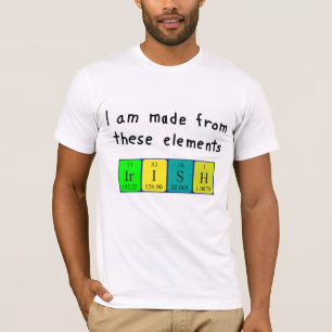 T-shirt Chemise patriotique de table périodique irlandaise