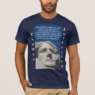 T-shirt Chemise patriotique de Thomas Jefferson (obscurit