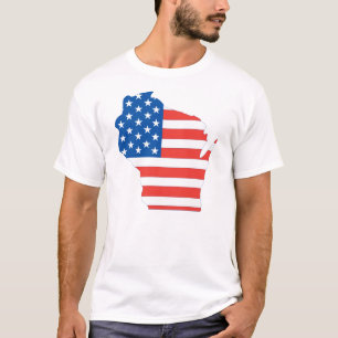 T-shirt Chemise patriotique du Wisconsin