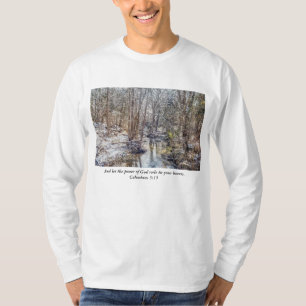 T-shirt Chemise peinturée de neige d'hiver de Branson Fall