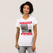 T-shirt Chemise Perdue Pour Chat Ou Chien Avec Photo Et Co (Devant entier)