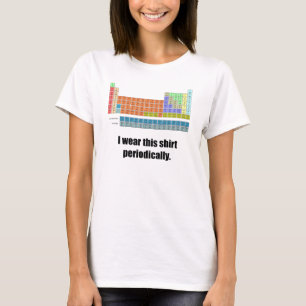 T-shirt Chemise périodique drôle
