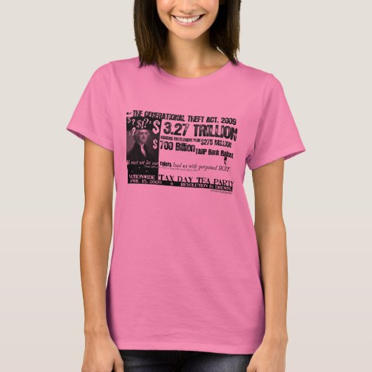 T-shirt Chemise perpétuelle de la dette (Devant)