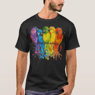 T-shirt chemise perroquet, enfants perroquets, fille perro