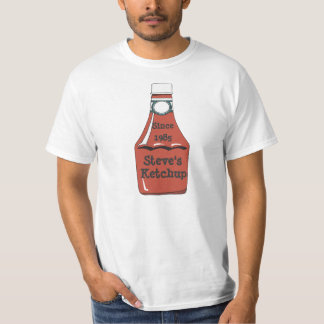 T-shirt Chemise personnalisable de bouteille de ketchup
