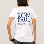 T-shirt Chemise personnalisable de Ron Paul 2012 (Dos)