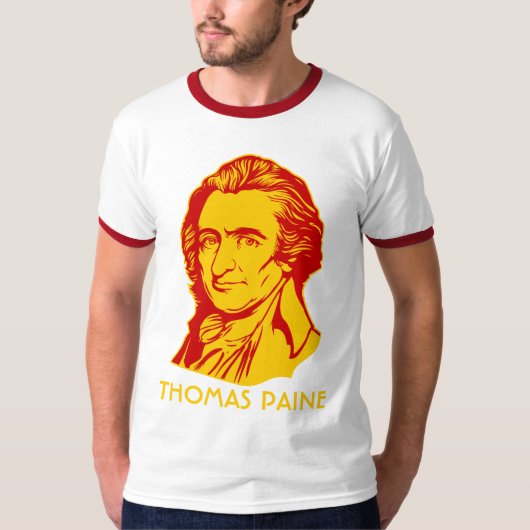 T-shirt Chemise personnalisable de Thomas Paine (Devant)