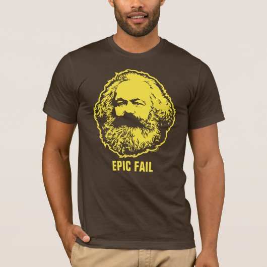 T-shirt Chemise personnalisable d'échouer épique de Marx (Devant)