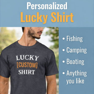T-shirt Chemise personnalisée avec nom chanceux