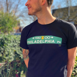 T-shirt Chemise personnalisée avec panneau de rue de Phill