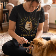 Chemise personnalisée avec photo de chien, maman d