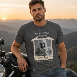 T-shirt Chemise personnalisée avec photo en souvenir, Mémo