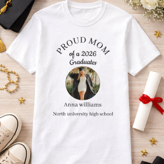 T-shirt Chemise personnalisée avec photo pour maman fière 
