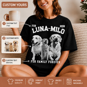 T-shirt Chemise personnalisée avec portrait de chien ou ch