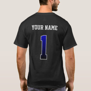 T-shirt Chemise personnalisée bleue numéro 1