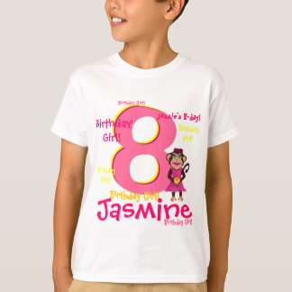 T-shirt Chemise personnalisée de fille d'anniversaire