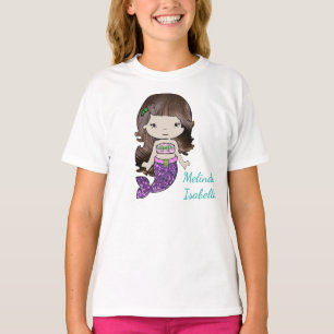 T-shirt Chemise personnalisée de filles de sirène