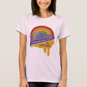 T-shirt Chemise personnalisée de l'équipe Rainbow