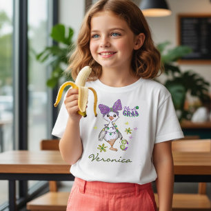 T-shirt Chemise personnalisée Fille de Mardi Gras Oie Carn