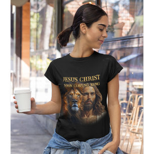 T-shirt Chemise personnalisée Jésus-Christ Roi à venir
