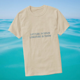 T-shirt Chemise personnalisée Latitude et Longitude
