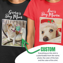 Chemise personnalisée maman chien avec photo perso